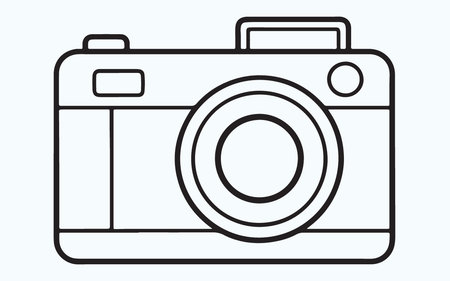 Camera Icon. Vector Illustration. Isolated On White Background.のイラスト素材