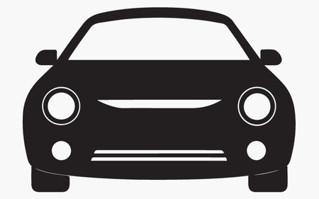 Car icon on the white background. Vector illustration. Eps 10.のイラスト素材