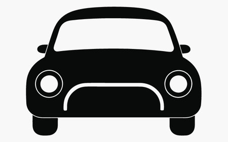 Car icon vector illustration isolated on white background. Vector illustration of car.のイラスト素材