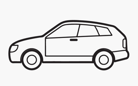 Car design over white background, vector illustration.  Flat design.のイラスト素材