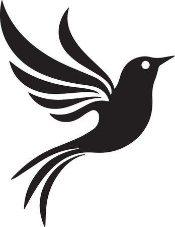 Flying Hummingbird.Vector illustration ready for vinyl cutting or t-shirt design.のイラスト素材