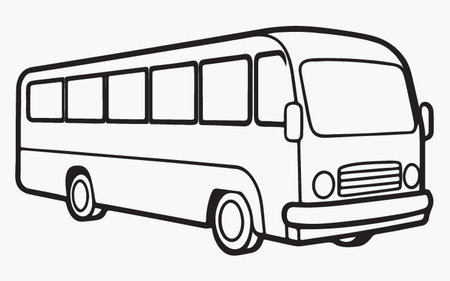 bus design over white background vector illustration   vector illustratonのイラスト素材