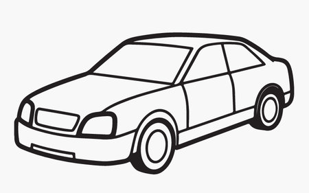 car icon design, vector illustration eps10 graphic flat and simpleのイラスト素材