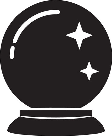 Magic ball icon isolated on white background. Vector illustration. Eps 10.のイラスト素材