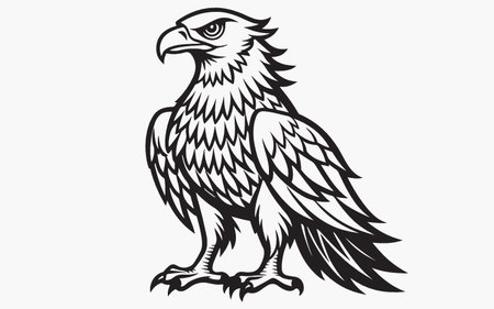 Eagle. Vector illustration for tattoo or t-shirt design.のイラスト素材