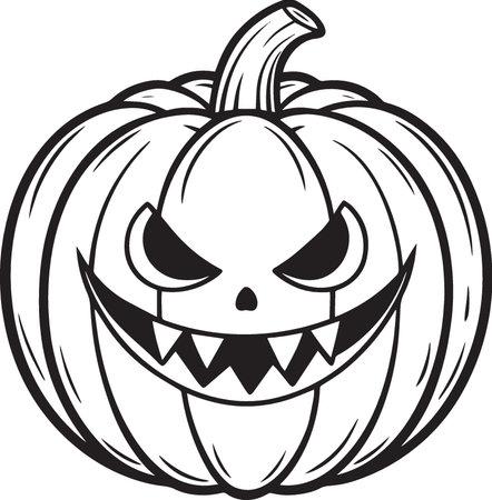 Pumpkin.Mascot Templates.Vector illustration ready for vinyl cutting.のイラスト素材