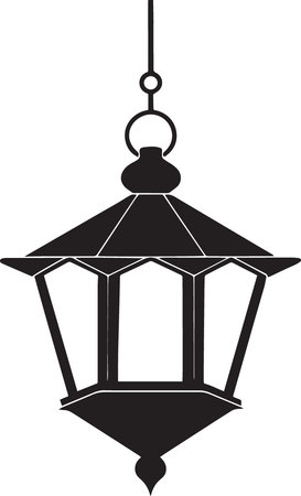 Lantern isolated on a white background. Vector illustration for your design.のイラスト素材