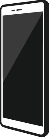 Smartphone icon on white background. Vector illustration. Eps 10.のイラスト素材