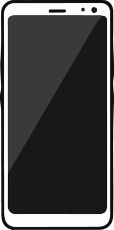 Smartphone icon isolated on white background. Vector illustration. Eps 10.のイラスト素材