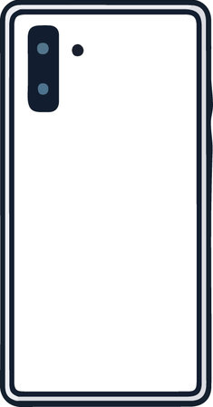 Smartphone blank screen template. Vector illustration isolated on white background.のイラスト素材