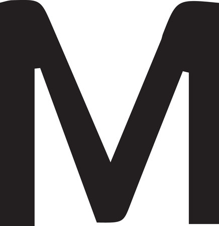 Initial Letter M Logo With Creative Modern Business Typography Vector Template Designのイラスト素材