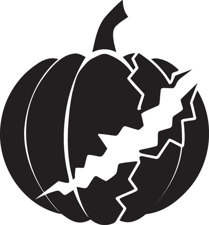 Halloween pumpkin icon isolated on white background. Vector Illustration.のイラスト素材