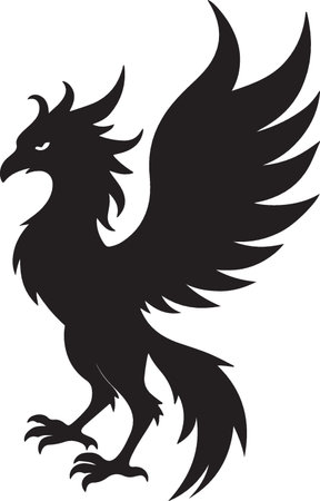 Black Rooster.Vector illustration ready for vinyl cutting on white background.のイラスト素材