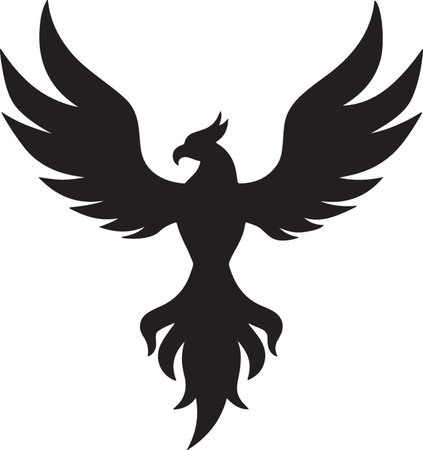 Eagle.Vector illustration ready for vinyl cutting.  Includes clipping path.のイラスト素材