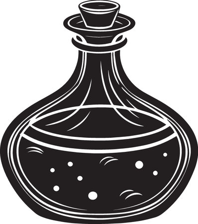 Bottle.Vector illustration ready for vinyl cutting.EPS 10のイラスト素材