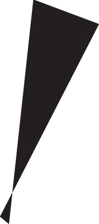 Geometrical figure. Black and white illustration. Vector image.のイラスト素材