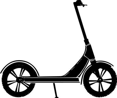 Illustration of a scooter isolated on a white background - vectorのイラスト素材