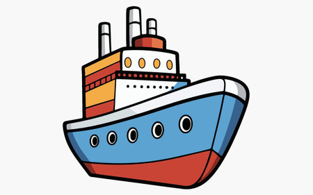 Ship icon design, vector illustration eps10 graphic. EPS10のイラスト素材