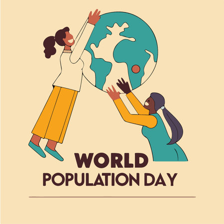 World Population Day. Vector Illustration. World Population Day Poster.
