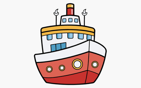 Ship design over white background, vector illustration eps10 graphic.のイラスト素材