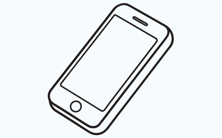 Smartphone, mobile phone icon, vector illustration. Flat design styleのイラスト素材