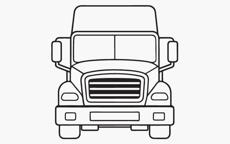 truck icon, vector illustration. Flat design style eps 10のイラスト素材