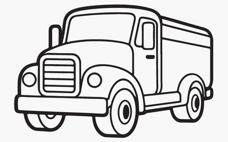 Truck icon isolated on white background. Vector illustration. EPS 10のイラスト素材