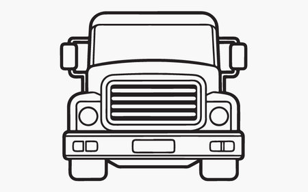 Truck icon, vector illustration. Flat design style eps 10のイラスト素材