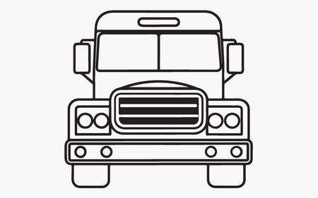 Truck icon, vector illustration. Flat design style eps 10のイラスト素材