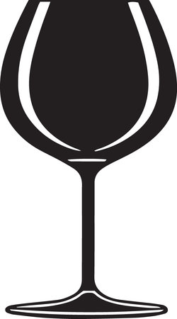 Wineglass icon isolated on white background. Vector Illustration.のイラスト素材