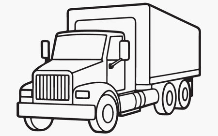 truck isolated on a white background. vector illustration for your designのイラスト素材