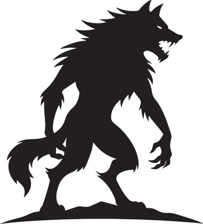 Wolf.Vector illustration ready for vinyl cutting. Isolated on white backgroundのイラスト素材