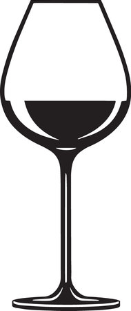 Wineglass icon isolated on white background. Vector Illustration.のイラスト素材