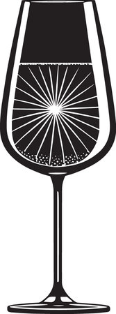 Illustration of a wineglass with a slice of lemon on itのイラスト素材