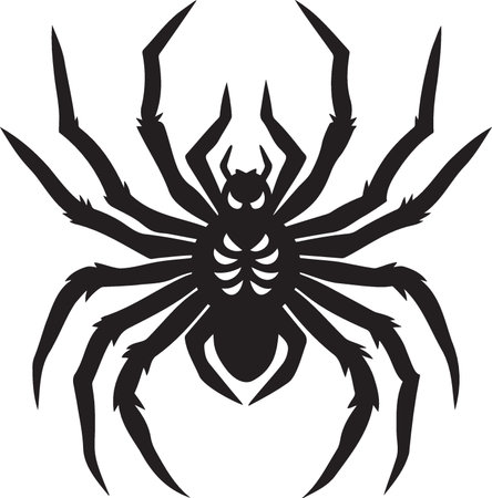 Spider.Vector illustration ready for vinyl cutting. EPS 10 file.のイラスト素材