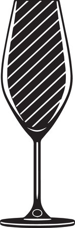 Wineglass icon isolated on white background. Vector Illustration.のイラスト素材