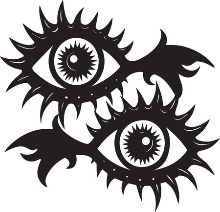 Tribal Eye.Vector illustration ready for vinyl cutting.\""のイラスト素材