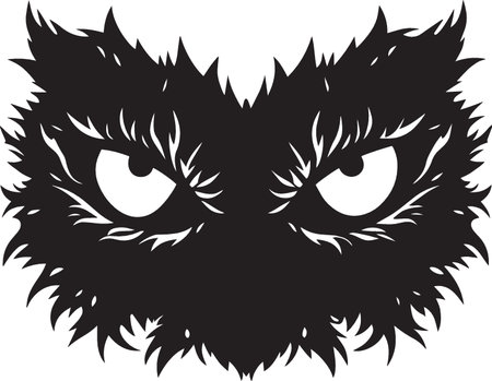 Owl.Black and White Illustration.Vector illustration ready for vinyl cutting.のイラスト素材