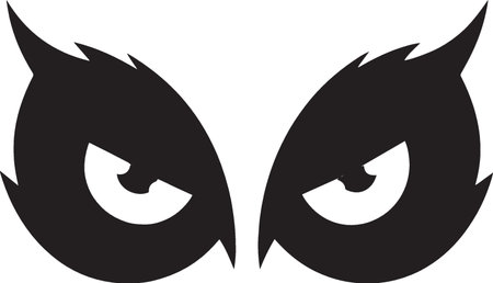 Cat eyes icon isolated on white background. Vector illustration. Eps 10.のイラスト素材