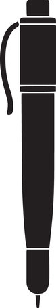 Black Pen icon isolated on white background. Vector Illustration EPS10のイラスト素材