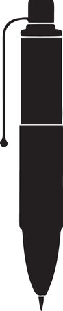 Black pen icon isolated on white background. Vector Illustration EPS10のイラスト素材