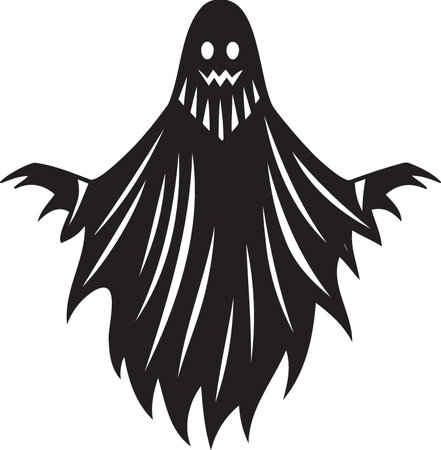 Ghost.Halloween.Vector illustration ready for vinyl cutting.\""のイラスト素材