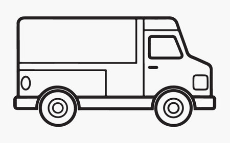 van icon design, vector illustration eps10 graphicのイラスト素材