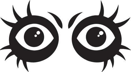 Eye icon isolated on white background. Vector illustration. Eps 10.のイラスト素材