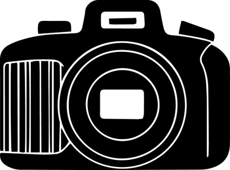Camera Icon Isolated on White Background. Vector Illustration EPS10のイラスト素材