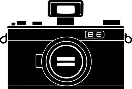 Illustration of a camera with a minus sign isolated on a white backgroundのイラスト素材