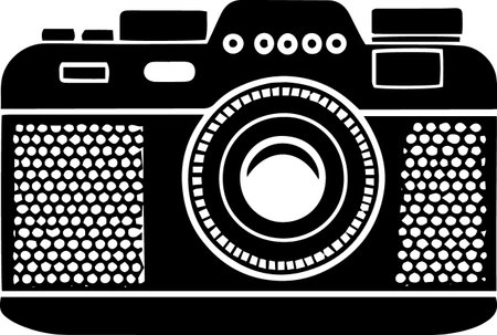 Camera icon isolated on white background. Vector illustration. Eps 10.のイラスト素材