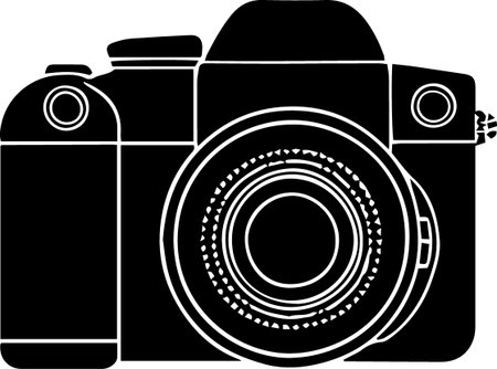 Camera Icon isolated on white background. Vector illustration. Eps 10.のイラスト素材