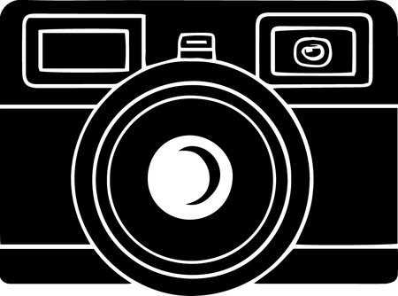 Camera Icon Isolated on White Background. Vector Illustration EPS10のイラスト素材