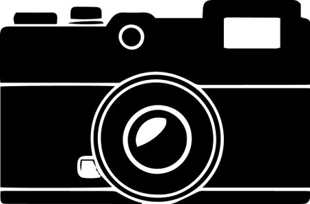 Camera icon isolated on white background. Vector illustration. Eps 10.のイラスト素材